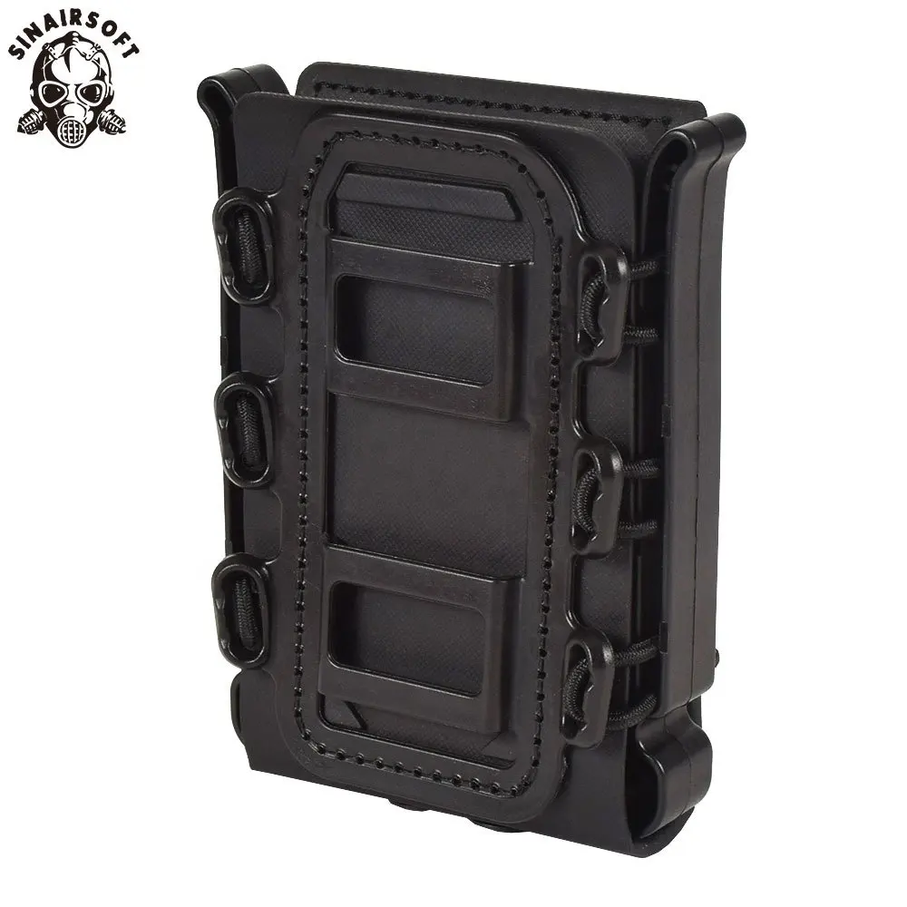 Tactical 5.56/7.62mm Magazine Pouch Universal Single Quick Pull Fastmag Hunting Scorpion Style Soft Shell Vest Magazine Pouch