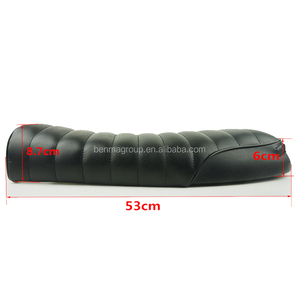 Cojín plano Vintage para motocicleta, asiento de carreras, con freno - Product Image 4