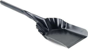 سلة رماد معدنية سوداء مع غطاء ومجرفة، مجموعة سلال فحم - Product Image 6