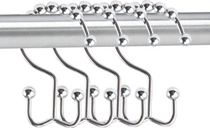<span class=keywords><strong>Anneaux</strong></span> de rouleau à glissement lisse en acier inoxydable de qualité supérieure <span class=keywords><strong>Crochets</strong></span> de rideau de douche - Product Image 6