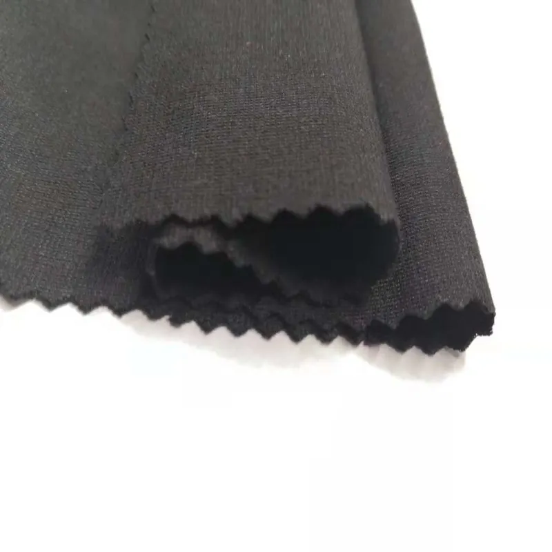 Toptan kaliteli yumuşak dokunuşlu % 100% polyester örgü ponte de ponti roma jersey kumaş bayan legging konfeksiyon kumaş
