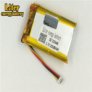 Socket 1.5-3 P 103448 Lithium battery 2000 mah Rechargeable Li Polymer Battery PL LiPo battery with wire - Product Image 2
