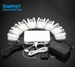 8 Ports Anti-Theft Burglar <strong>Device</strong> Indoor Desk <strong>Security</strong> <strong>Display</strong> Stand Charging Box for Mobile Phones Tablets Phone Alarm System - Product Image 1