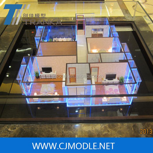 Diseño de modelo de interior de Casa moderna, modelo de arquitectura en miniatura - Product Image 4