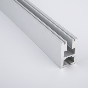 Argento Anodizzato Estruso di Alluminio Serie 6063 di Scanalatura Del Led di Vetro Profilo in Alluminio a Led per L'illuminazione E La Decorazione - Product Image 3