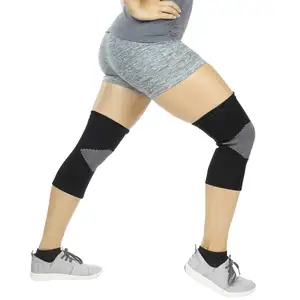 Unisex Knee Support Sleeves Bamboo Charcoal Fabric Sports Compression Warm Brace Anti-Slip Wrap Pads Joint Pain Injury Recovery