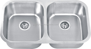 Monté Sur le dessus En Acier Inoxydable Double Bol Rectangulaire <span class=keywords><strong>Évier</strong></span> de Cuisine GR-631 - Product Image 3