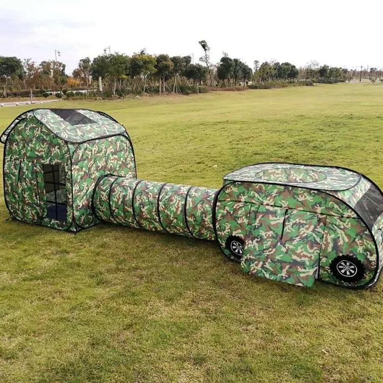 Tente de jeu pour enfants, sans fil, avec Tunnel et tentes, pour l'intérieur et l'extérieur