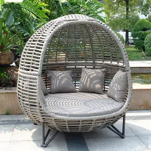 PE Rattan Garten Sonnen liege Korb Tages bett zu verkaufen