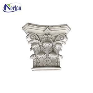 Good Price 3D Design Hand Carving Vivid Stone White Marble Pillar <strong>Cap</strong> for Construction <strong>Decoration</strong>