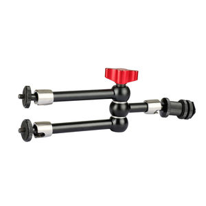 Support de moniteur à 3 bras réglables pour <span class=keywords><strong>studio</strong></span> photo, avec pince pour flash, griffe porte-accessoire et adaptateur d'écran LCD - Product Image 6