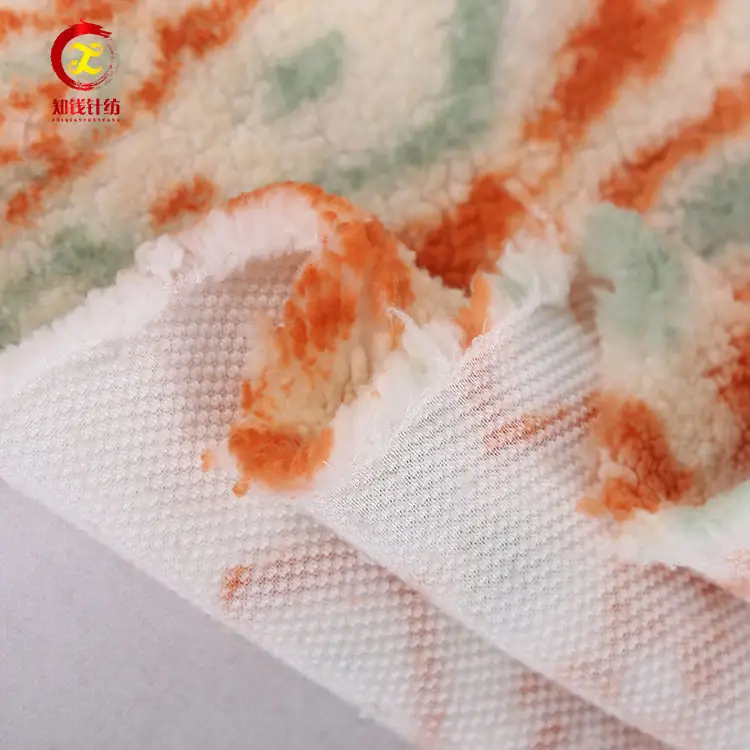 Manufacturer Custom Sherpa Fleece Fabric Printing For Clothing And Home Textile