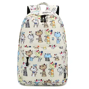 School bag custom animal backpack kids school bag cat pattern printed backpacking pack custom bookbags custom print bags