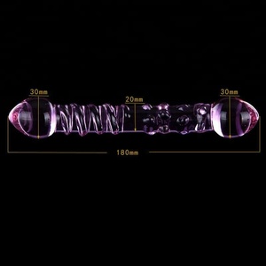 Unisexe Double Ended Dildo Sex Toy Pénis <span class=keywords><strong>Gay</strong></span> ou Femmes Gode En Verre - Product Image 2