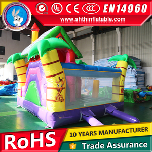 Casa Inflable Antideslizante con Tobogán, Combo de Juegos Inflables Resistentes para Niños, Parque de Aventuras, Uso Comercial - Product Image 4