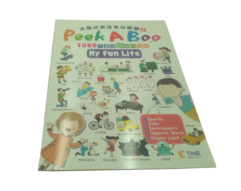 גדול גודל נושא ספר עם ילדים מדבר עט עם אנגלית וסינית מילה