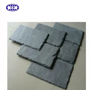 300x600/400x200mm Hot Sale Cheap Natural Stone Black Slate Roof Tiles