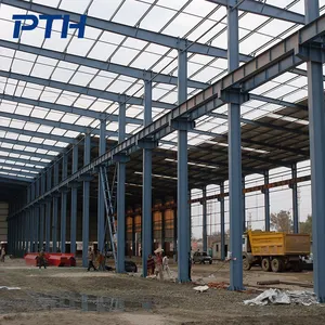 12000m ² große vorgefertigte Stahl konstruktion fabrik für Baustoffe mit 16-Tonnen-Kran