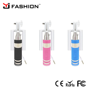 <span class=keywords><strong>2017</strong></span> Regalo de La Promoción hola gatito mini Plegable wired autofoto palillo Monopod autofoto palillo colorido de la historieta - Product Image 3