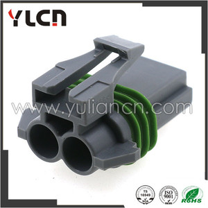 2 <span class=keywords><strong>p</strong></span> agua alambre eléctrico enchufe conector con anillo verde a prueba de agua de plástico - Product Image 2