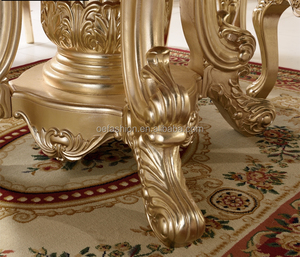 <span class=keywords><strong>Tavolo</strong></span> da Pranzo e Sedie di Lusso in Stile <span class=keywords><strong>Barocco</strong></span> Francese Dorato OE-FASHION - Product Image 3