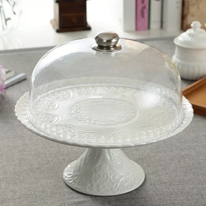Commercio all'ingrosso di <span class=keywords><strong>Vetro</strong></span> Alto Piedistallo Del Bigné Del Basamento Della Torta <span class=keywords><strong>Per</strong></span> La Cerimonia Nuziale Con Cloche Copertura - Product Image 3