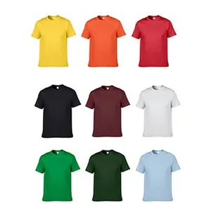 Kaus 100% Katun Pria Harga Murah Grosir Kaus Logo Kustom Desain Kosong Kaos Ukuran Besar