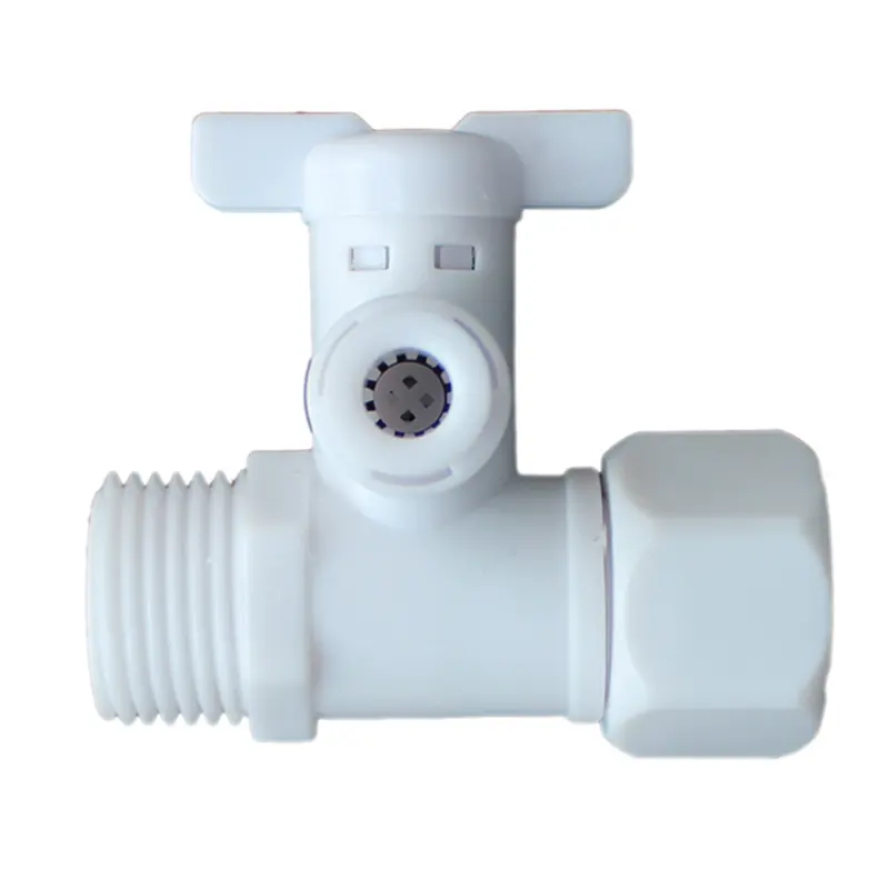 Plastic Snelle Montage De 3-Way Ball Valve Voor Ro Water Filter