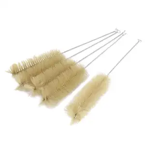 Brosse pour tubes de tests HML221, 12 pièces, pour le nettoyage des contenants, de produits de laboratoire, en Nylon