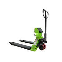 Chariot à palettes à échelle de 3 tonnes, chariot à palettes manuel avec échelle de pesage, hauteur des fourches 80 mm, roues en PU/NYLON, adaptabilité au terrain