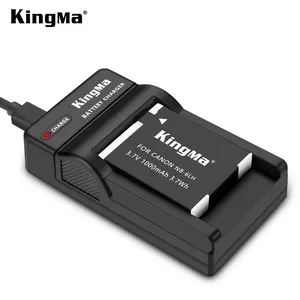 Kingma جديد وصول عدة البطارية (حزمة واحدة) NB-6LH البطارية مع المحمولة المصغّر USB شاحن لكانون SX610 SX710 SX240 - Product Image 1