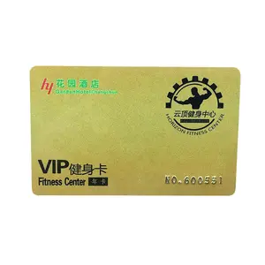 खेल फिटनेस क्लब वीआईपी सदस्य कार्ड मुद्रित के साथ 125Khz वामो 5577 आरएफआईडी स्मार्ट कार्ड