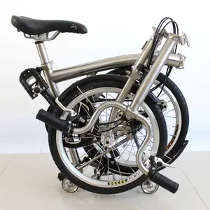 Super light Titanium bici pieghevole 16"