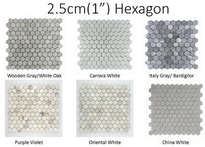 Tuiles de mosaïque hexagonales en marbre bleu moderne, épaisseur 10 mm, design parquet pour murs intérieurs et villas, pour piscines - Product Image 5