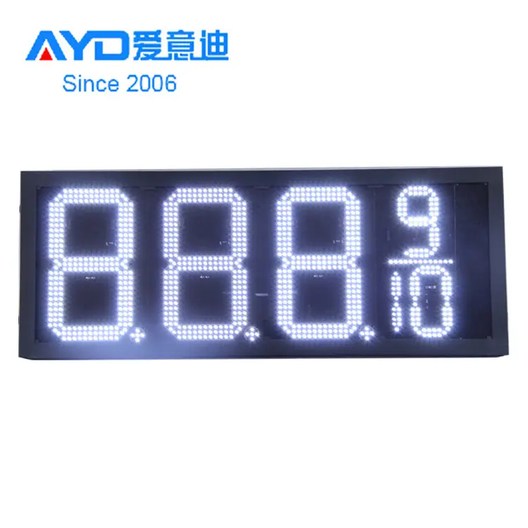 10inch 8.889/10 7 Segment LED Display Electronics LED Gas Price Sign Outdoor LED Screen for Parking Lot System