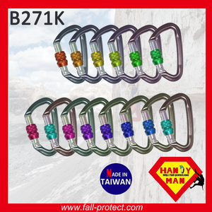 Safe Light Compact 23KN Screw Lock For Rescue Aluminum Carabiner - Product Image 6