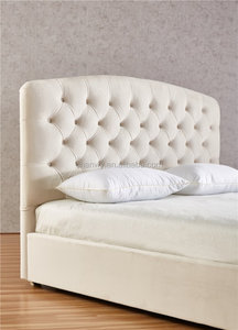 Luxurious Pink or off <strong>White</strong> Antique Velvet Fabric <strong>Storage</strong> <strong>Bed</strong> Headboard <strong>Frame</strong> <strong>with</strong> Buttons - Product Image 4