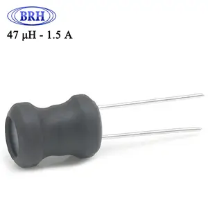 Fábrica al por mayor 8*10 bobina de choque de inductor de tambor con plomo radial 47uh 1.5A