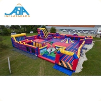 Parque de Juegos Inflable Gigante Personalizado de Fábrica, Parque de Atracciones Inflable al Aire Libre para Niños en Venta