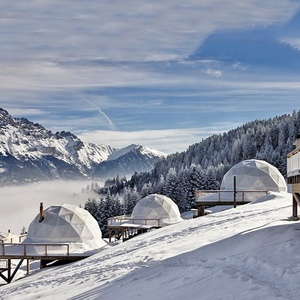Suelo de <span class=keywords><strong>madera</strong></span> Pvc Casa de Hotel complejo turístico Igloo geodésico <span class=keywords><strong>Domo</strong></span> para glamping - Product Image 3