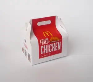 McDONALDS-caja de papel para llevar pollo frito, comida rápida de grado alimenticio