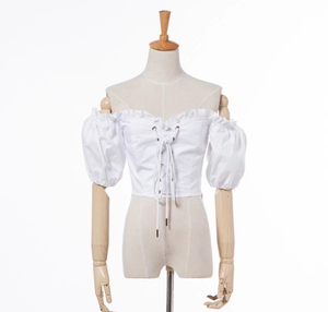 Z91546B 2020 di vendita Calda della ragazza delle parti superiori sexy occidentale t-shirt fashion boat neck senza spalline <span class=keywords><strong>camicetta</strong></span> - Product Image 3