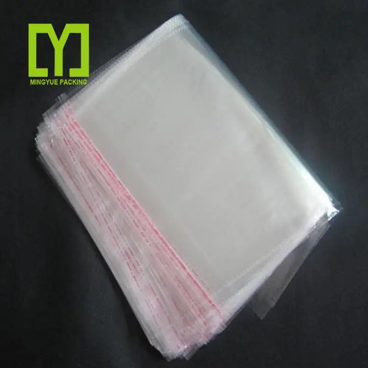 Sacs en plastique OPP poly transparents réutilisables en cellophane disponibles Options refermables promotion des affaires shopping emballage sac en plastique