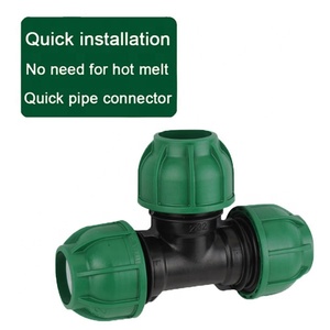 PE Quick <strong>Connection</strong> <strong>Three</strong> - <strong>Way</strong> PE Quick <strong>Connection</strong> Fittings Self - Supplied Water <strong>Pipe</strong> Fittings - Product Image 2