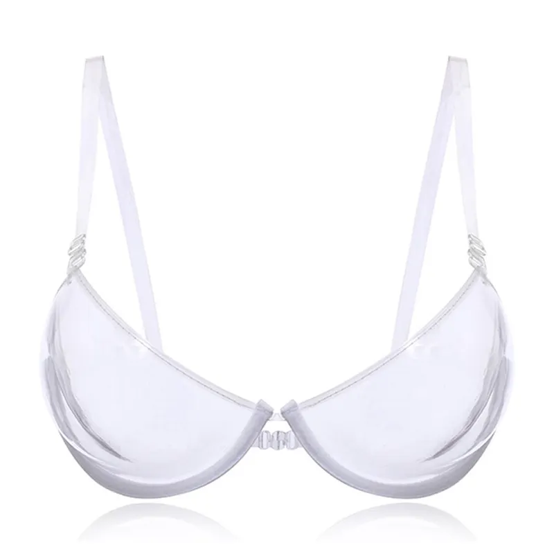 Women's Lady Sexy Underwear Bras Transparent Plastic Clear Adjustable Strap Invisible Bra New Fashion