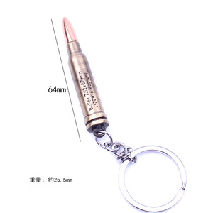 Hợp Kim Kẽm Hình Viên Đạn Kim Loại Keychain <span class=keywords><strong>Bullet</strong></span> Mô Hình Keyring - Product Image 2