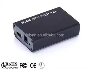مقسم الوصلات البينية متعددة الوسائط وعالية الوضوح (HDMI) 1x2 مع كامل HD 1080P 3D 4K * 2K ل HDTV DVD