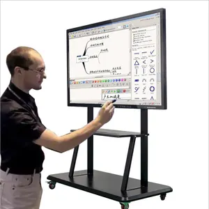 Das neue interaktive digitale elektronische Smart Whiteboard des chinesischen Lieferanten Größen 55 65 75 86 Zoll in stilvollem weißem Design