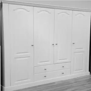 निर्माता की थोक कीमत उच्च गुणवत्ता 3 के लिए 4 दरवाजे mdf बेडरूम नई डिजाइन अलमारी कपड़े कैबिनेट बेडरूम