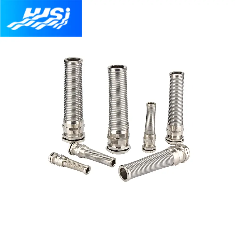 Buy It Now M10 Flex Spiral Brass Cable Glands Spring with Anti Bend Protection Stainless Steel Strain Relief Connectors IP68